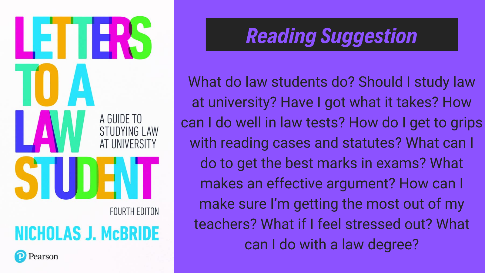 Letters to a Law student