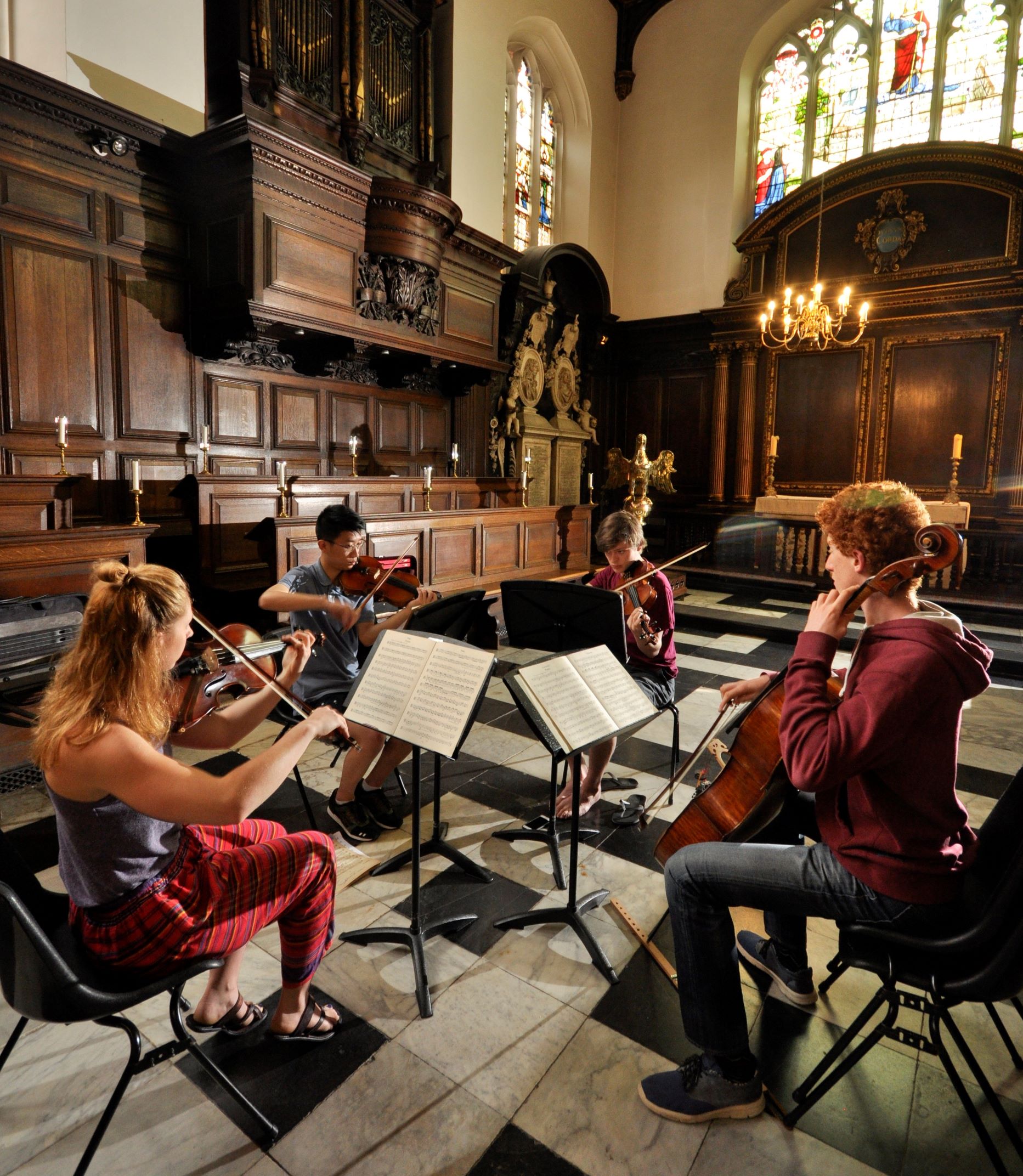 Quartet in the Chapel at Christ's College