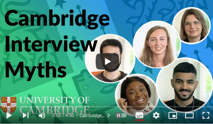 Title: Cambridge interviews myths