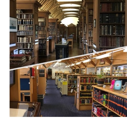 The Old and New libraries at Christ's College, Cambridge