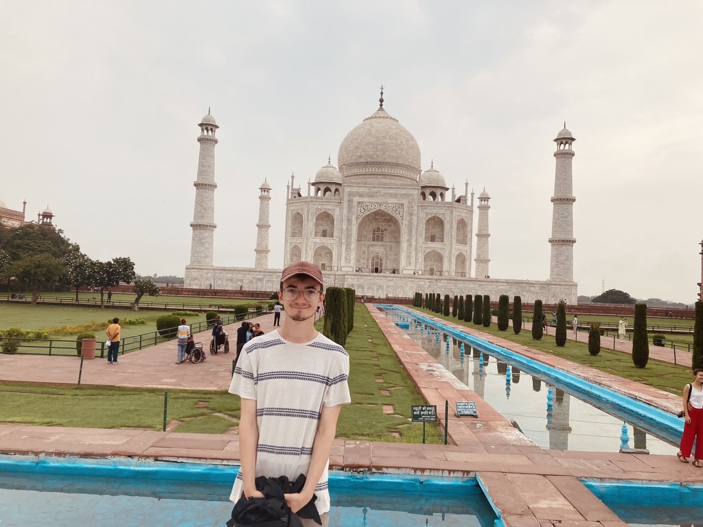 Ossie at the Taj Mahal