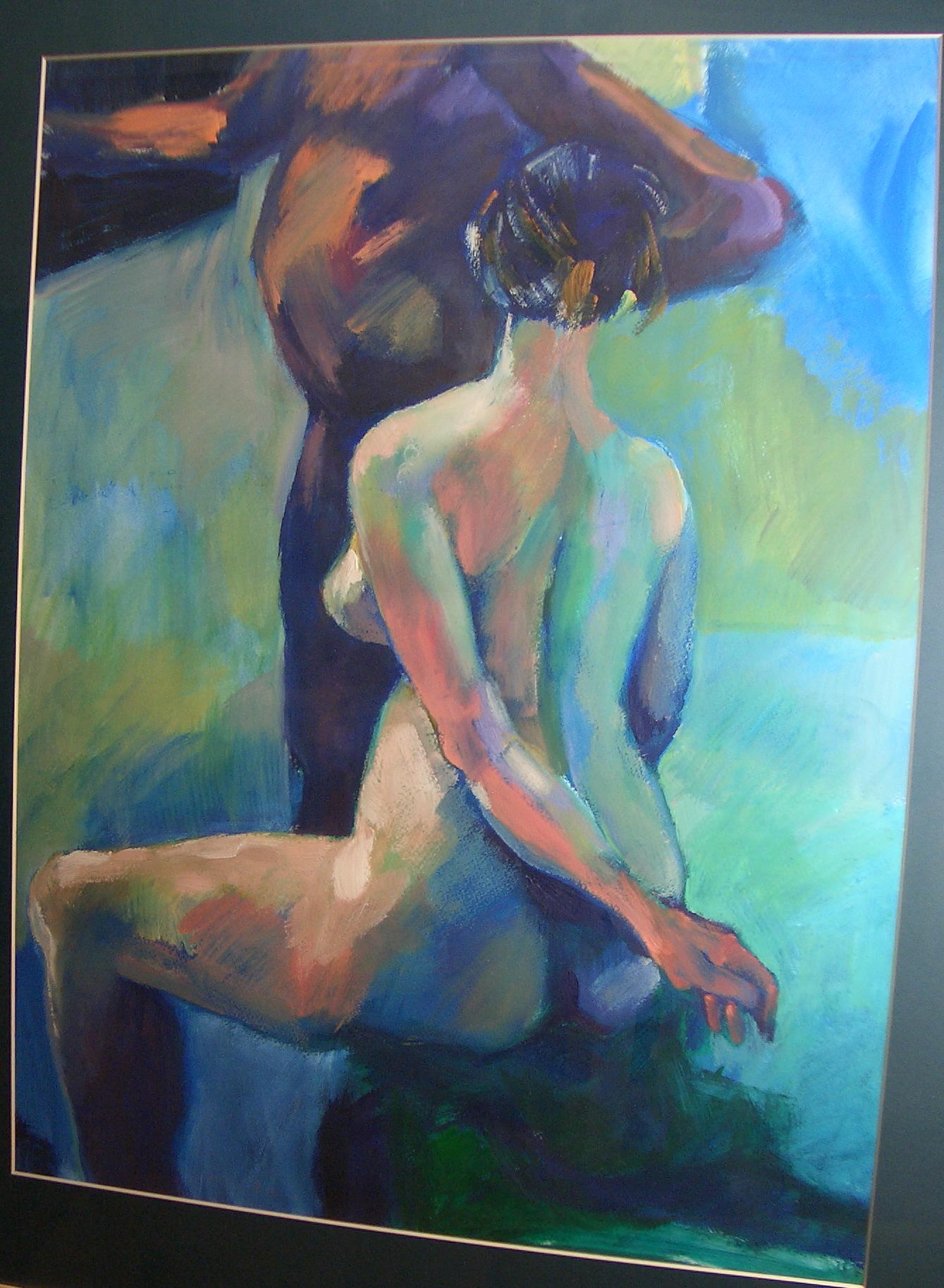 seated naked lady