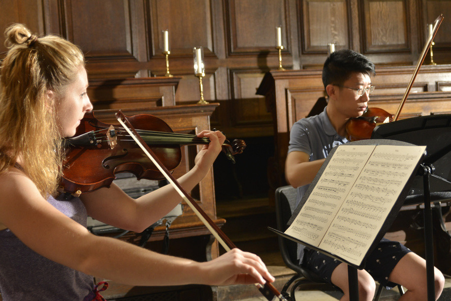 Orchestra rehearsal