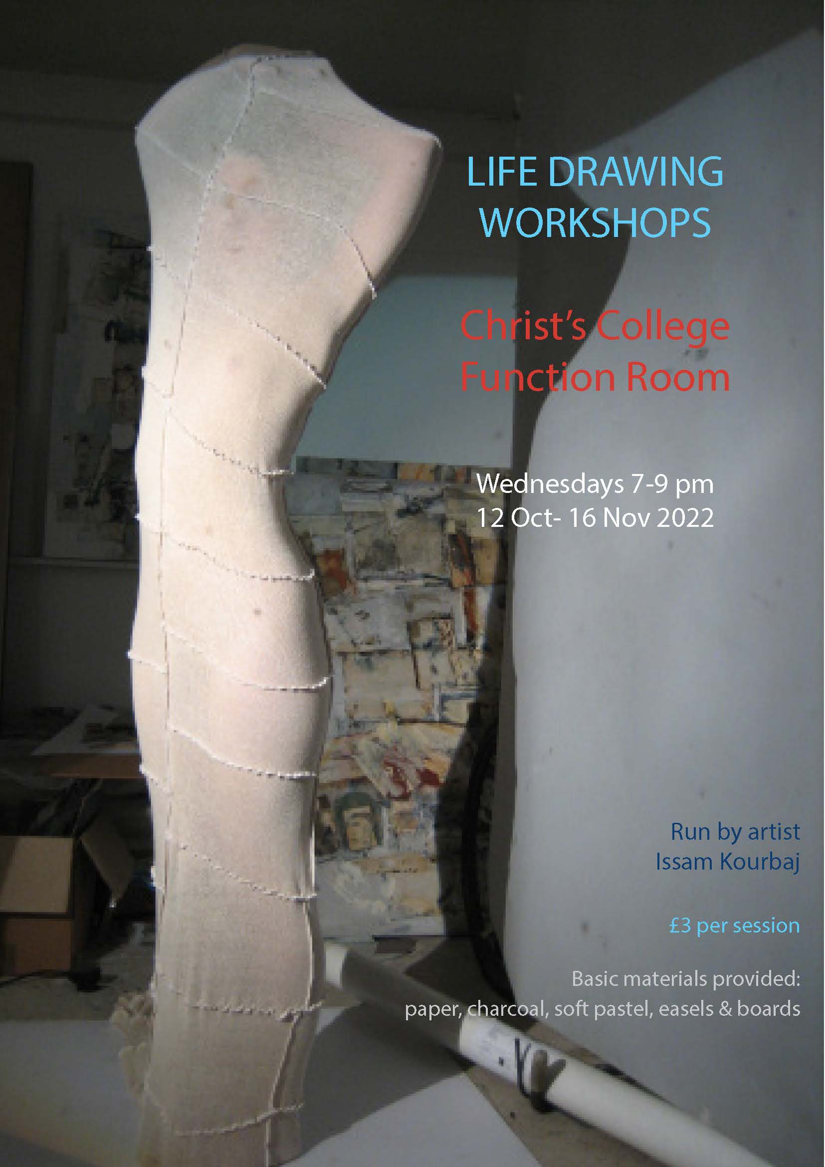 Life Drawing Poster Michaelmas 2022