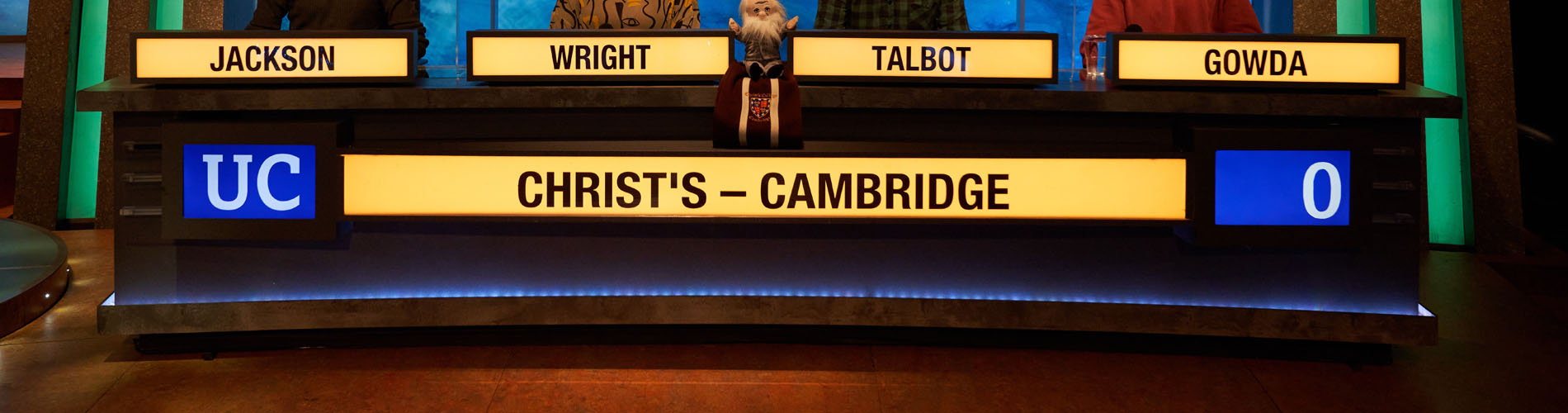 University Challenge desk