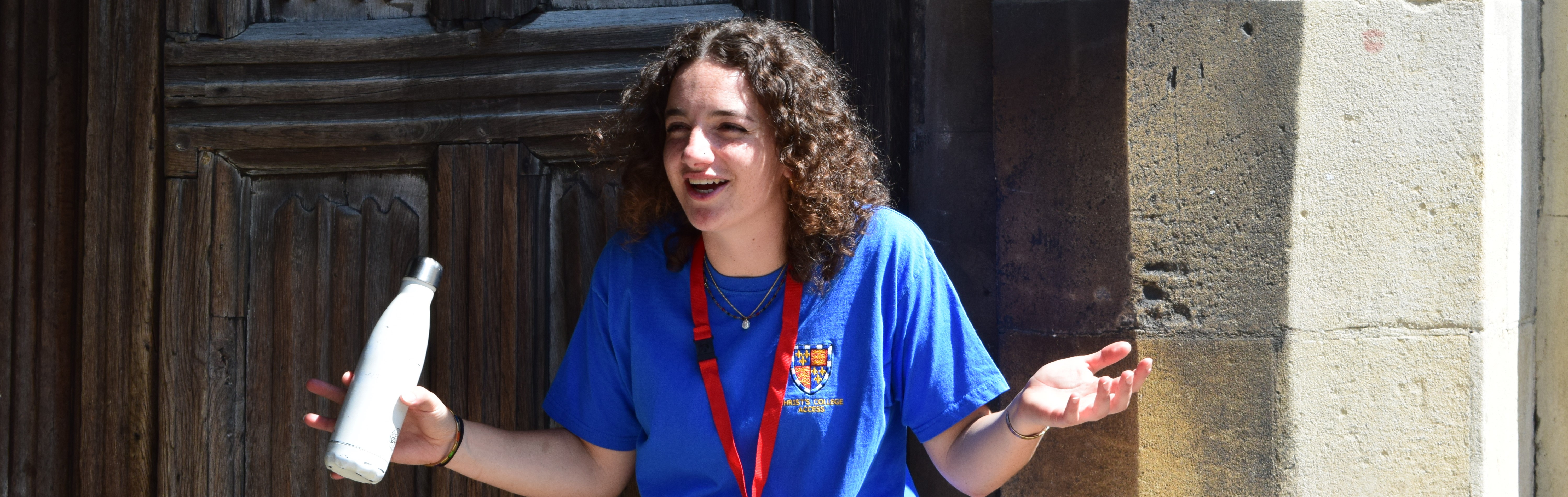 Student at the gate