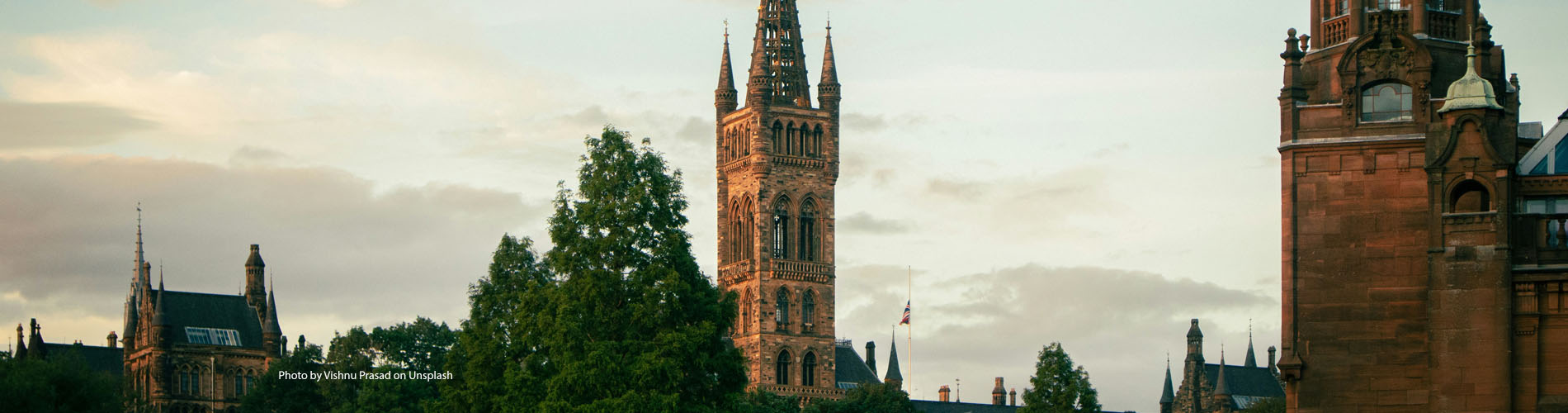 skyline of glasgow university