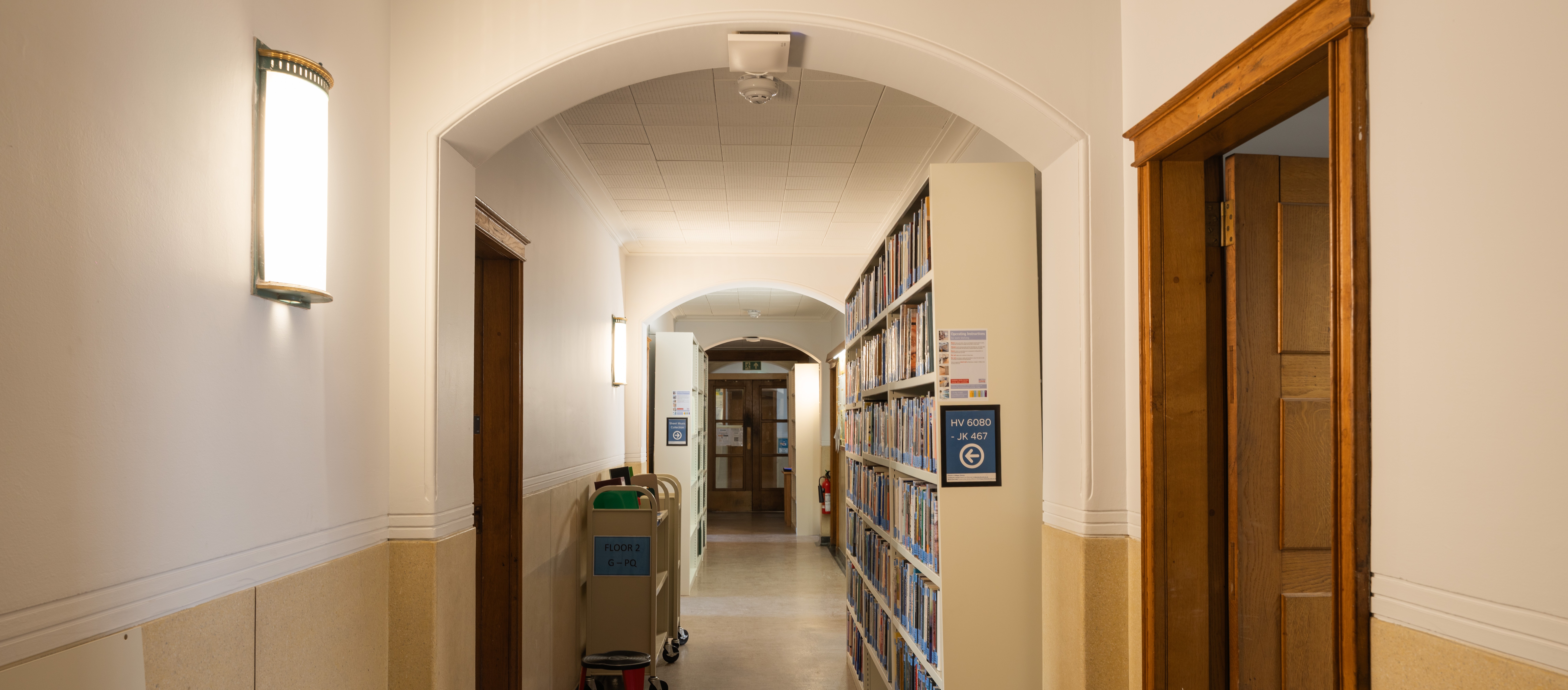 View of Library Corridor
