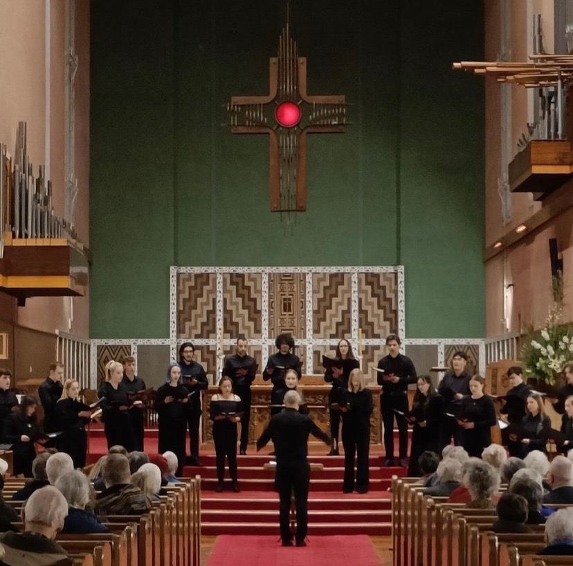 The choir singing in New Zealand, 2024