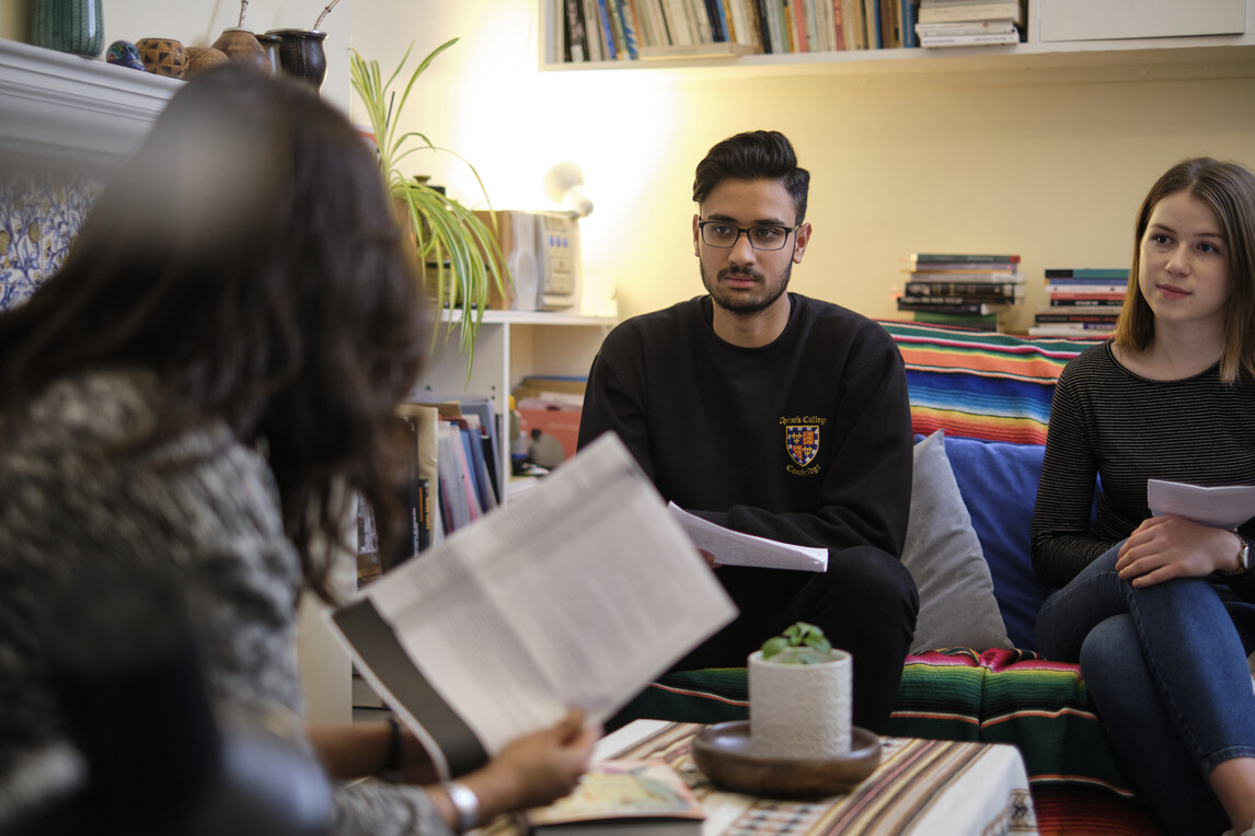 A supervision at Christ's College, Cambridge