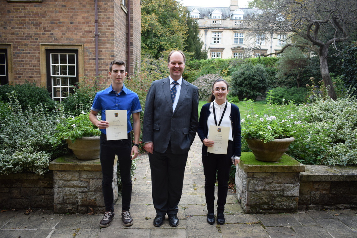 Despina (Cyprus) and Peter (Hungary) after the Christ's Awards Ceremony