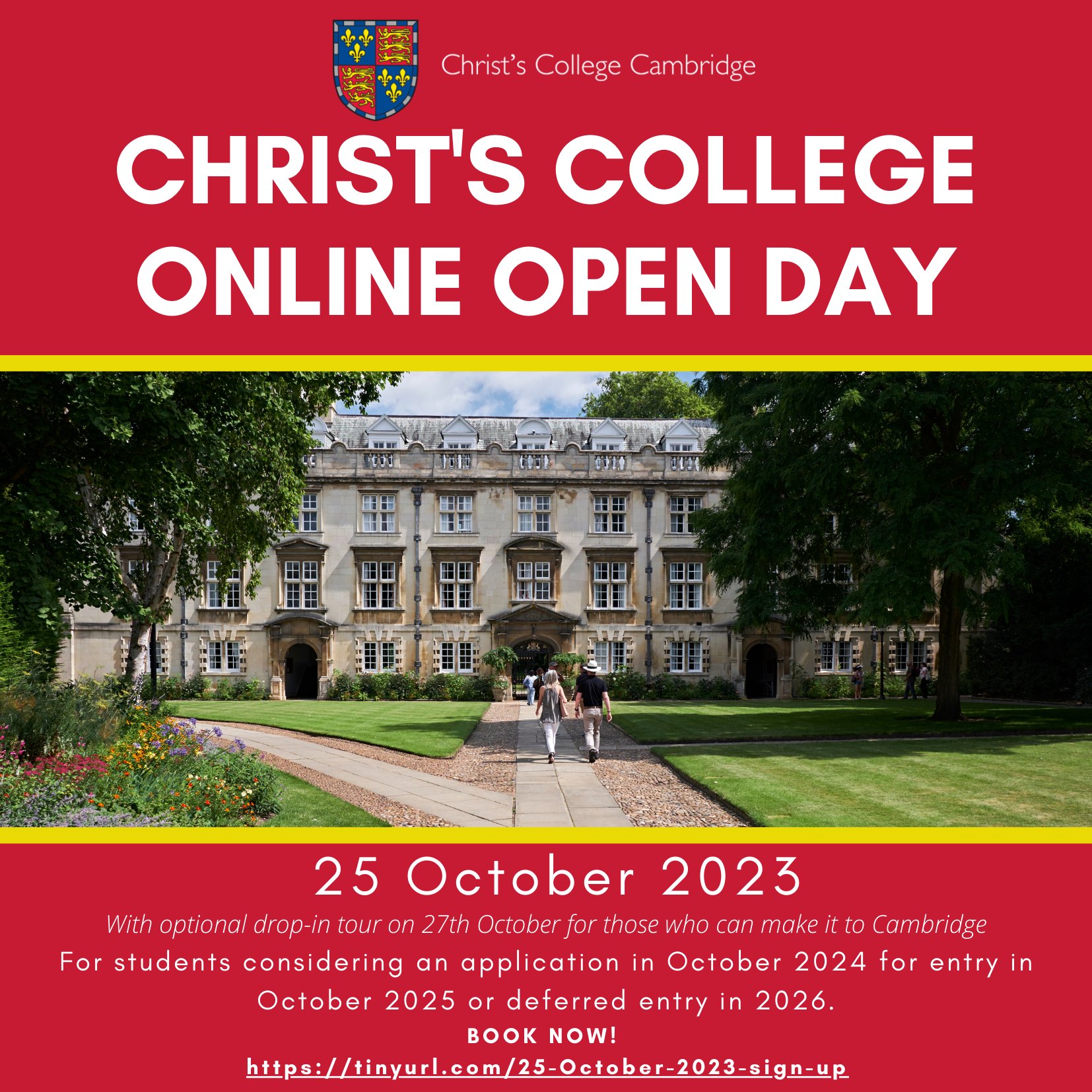 October Open Day poster