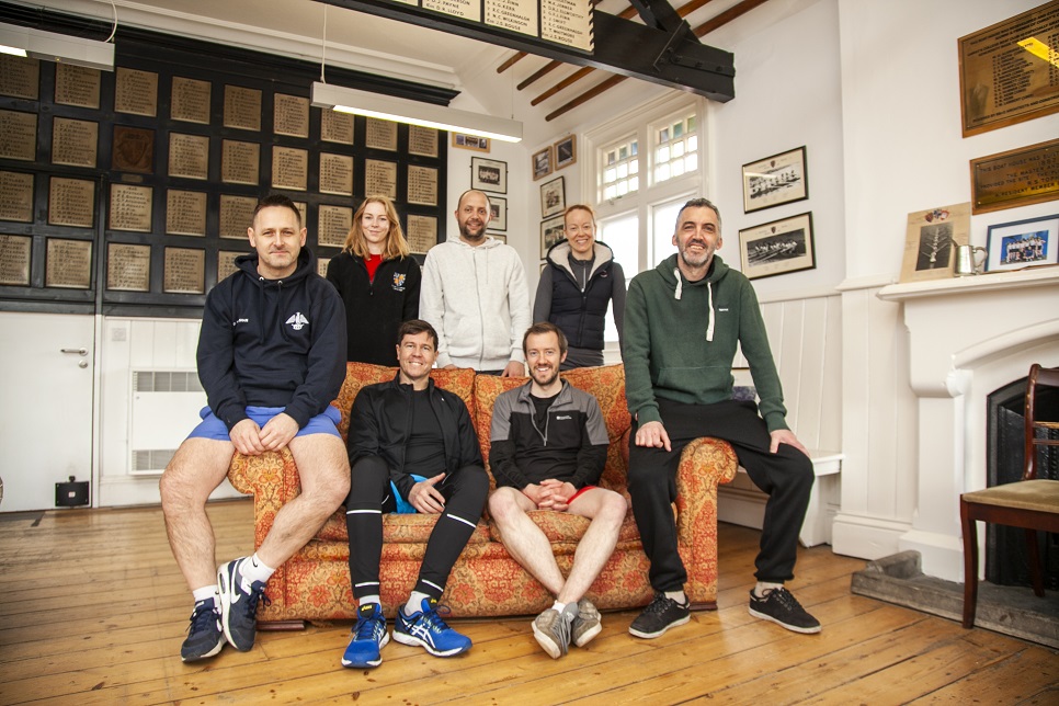 Six members of the rowing team