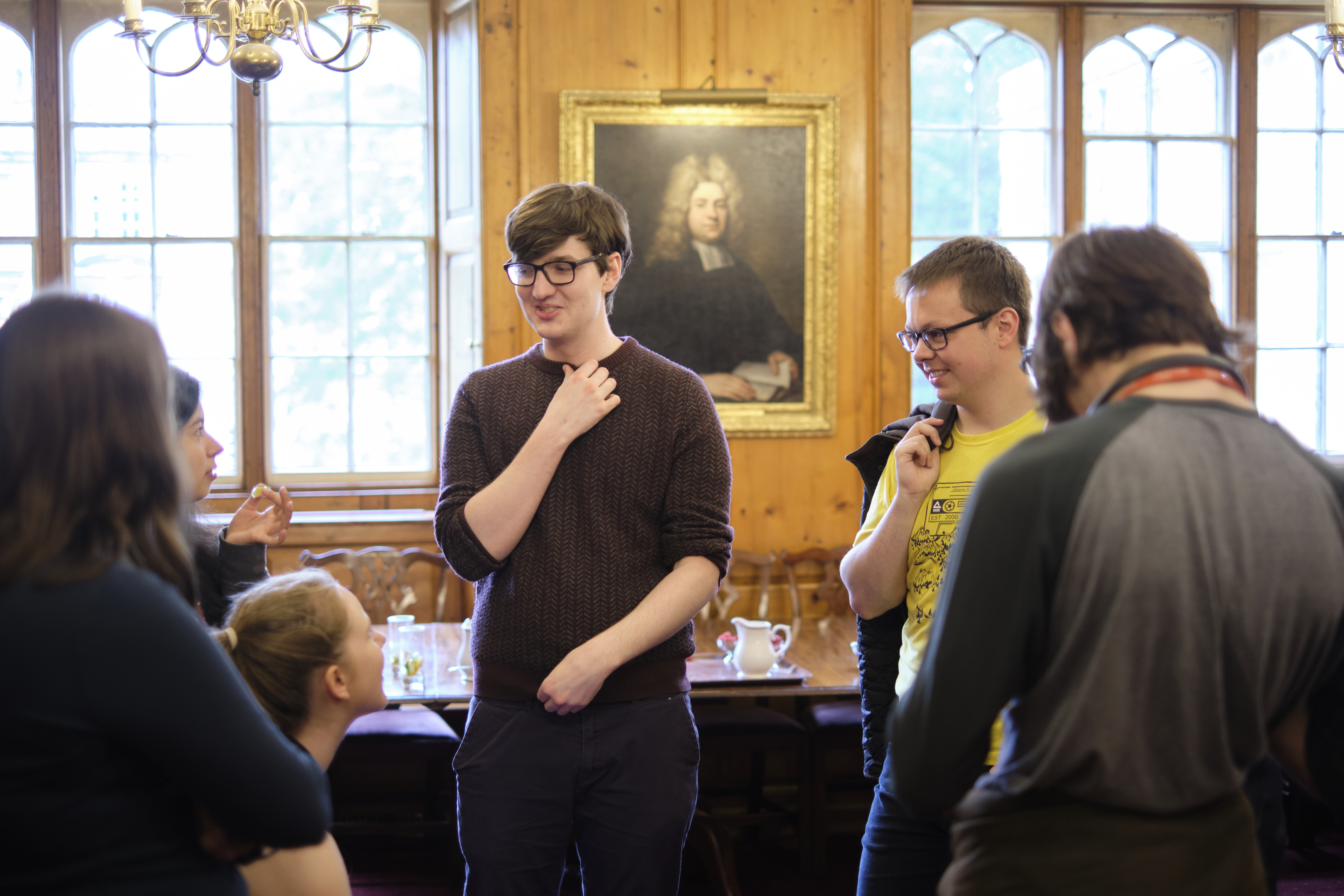 Students chatting