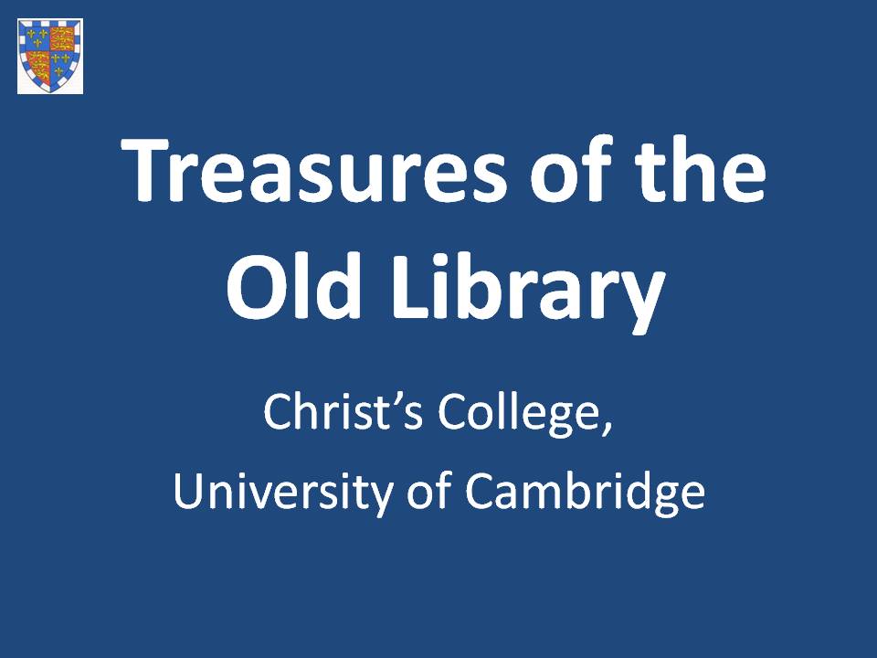 Presentation of Old Library Treasures