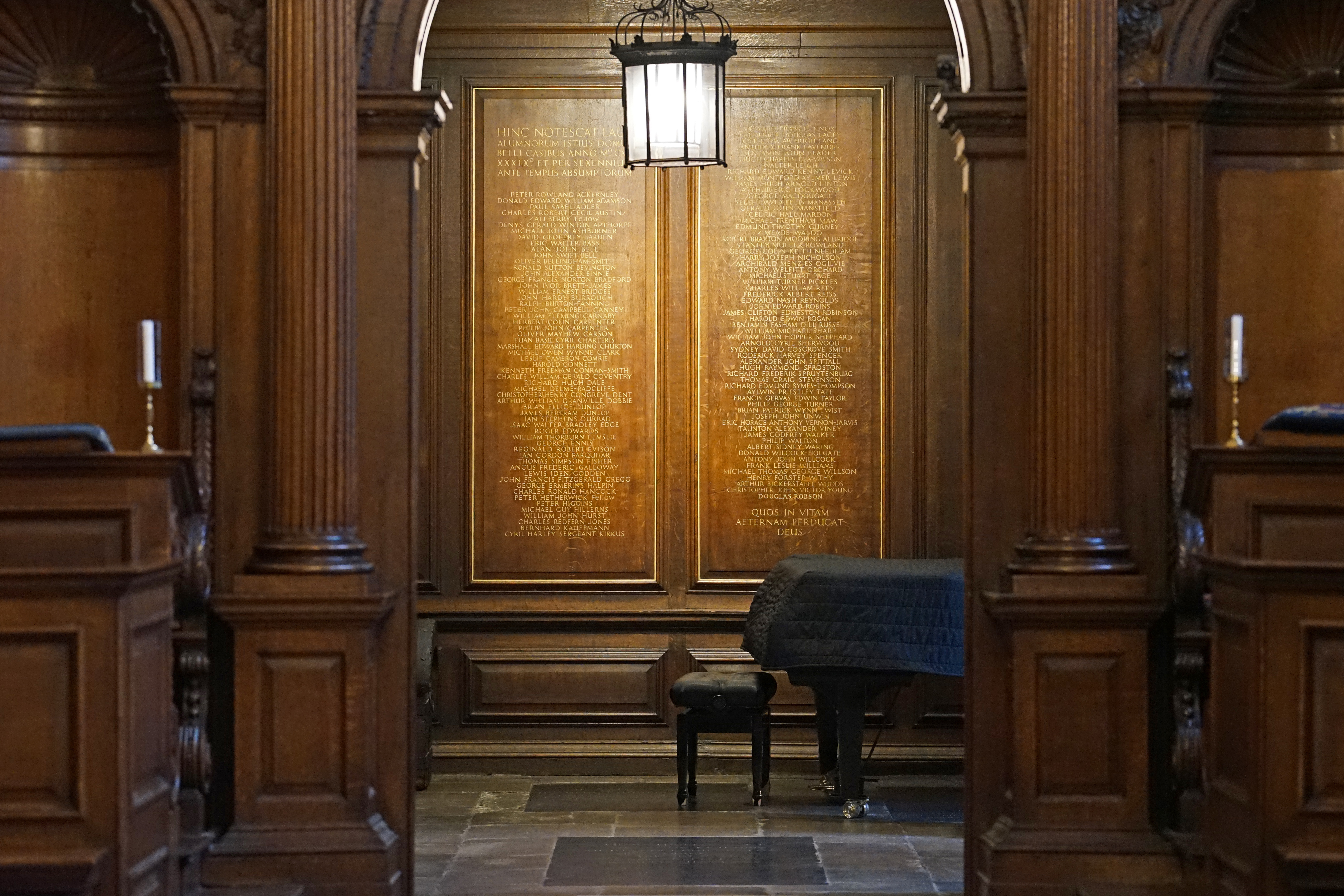 War memorial in College Chapel