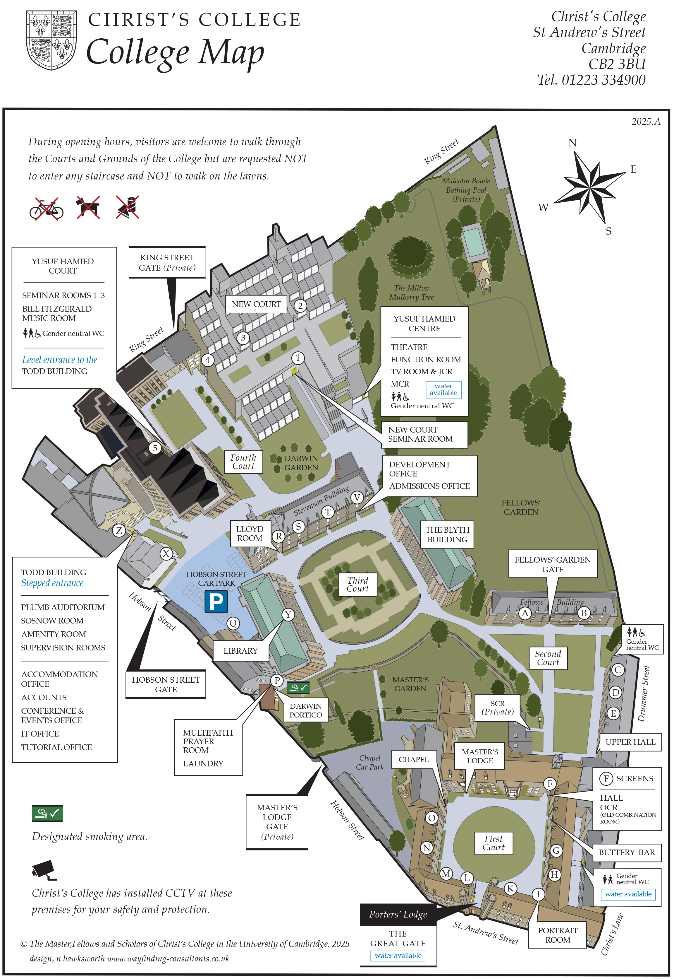 Map of the main College site