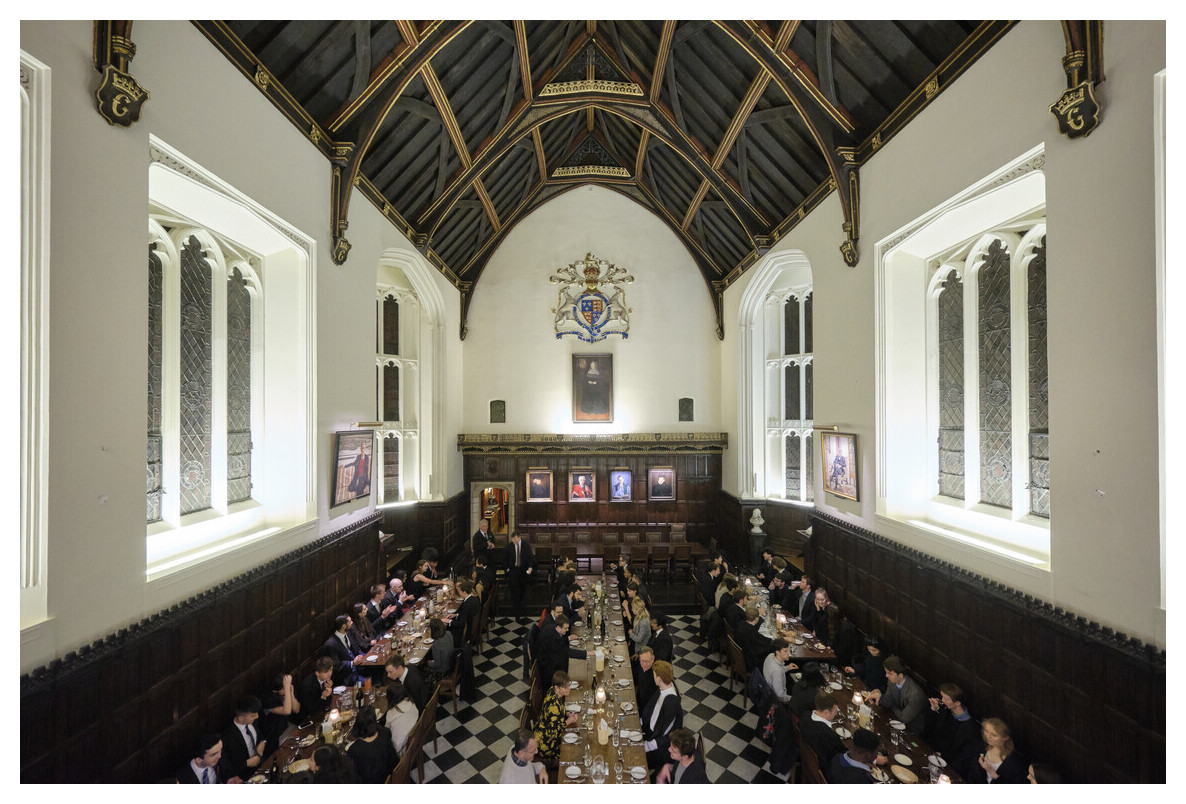 View from balcony in Hall, looking down