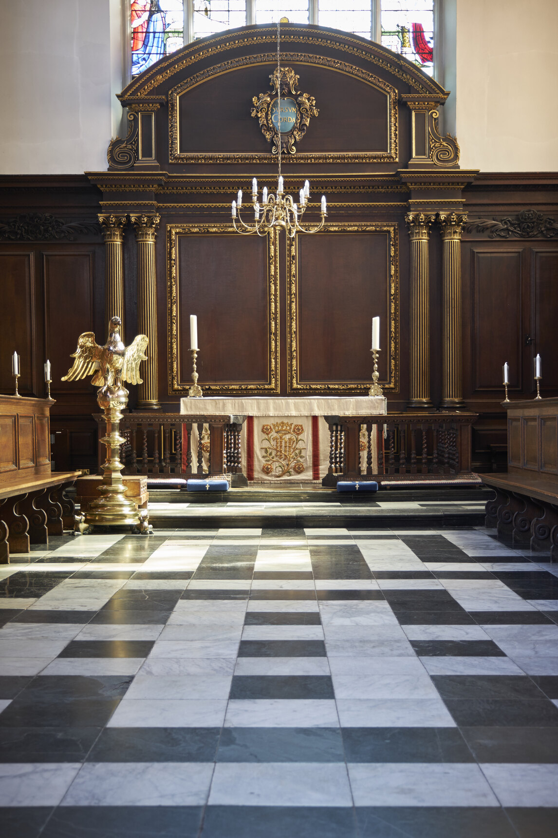 View down middle of Chapel