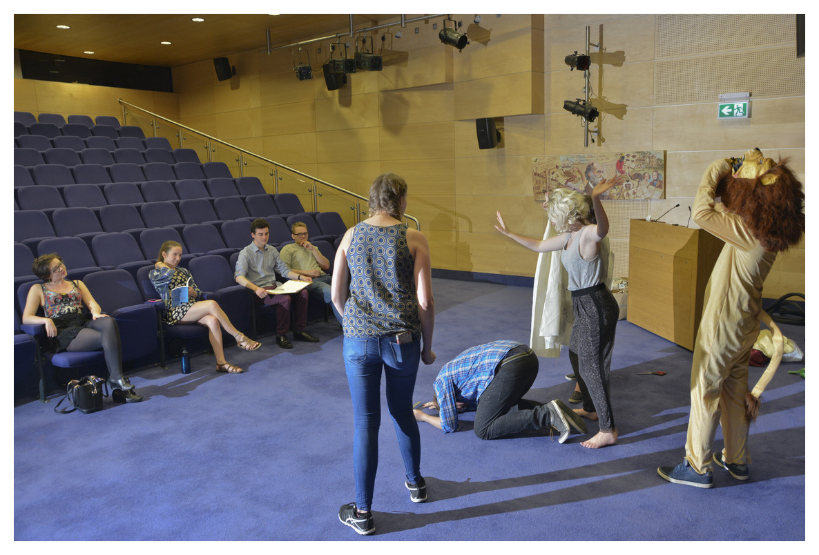 Students rehearsing