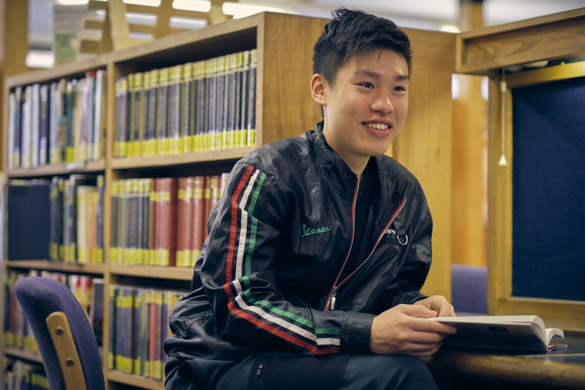 Student at desk