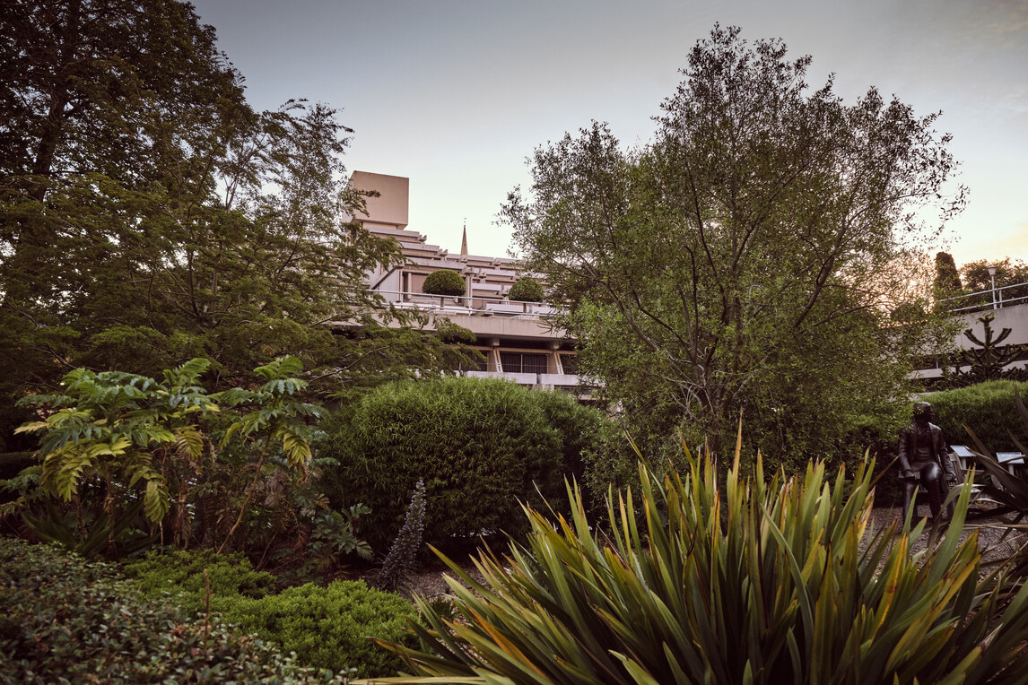 Darwin Garden in front of New Court