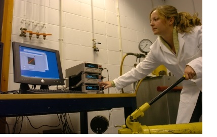 A female scientist working in the Department of Physics at Cambridge University.