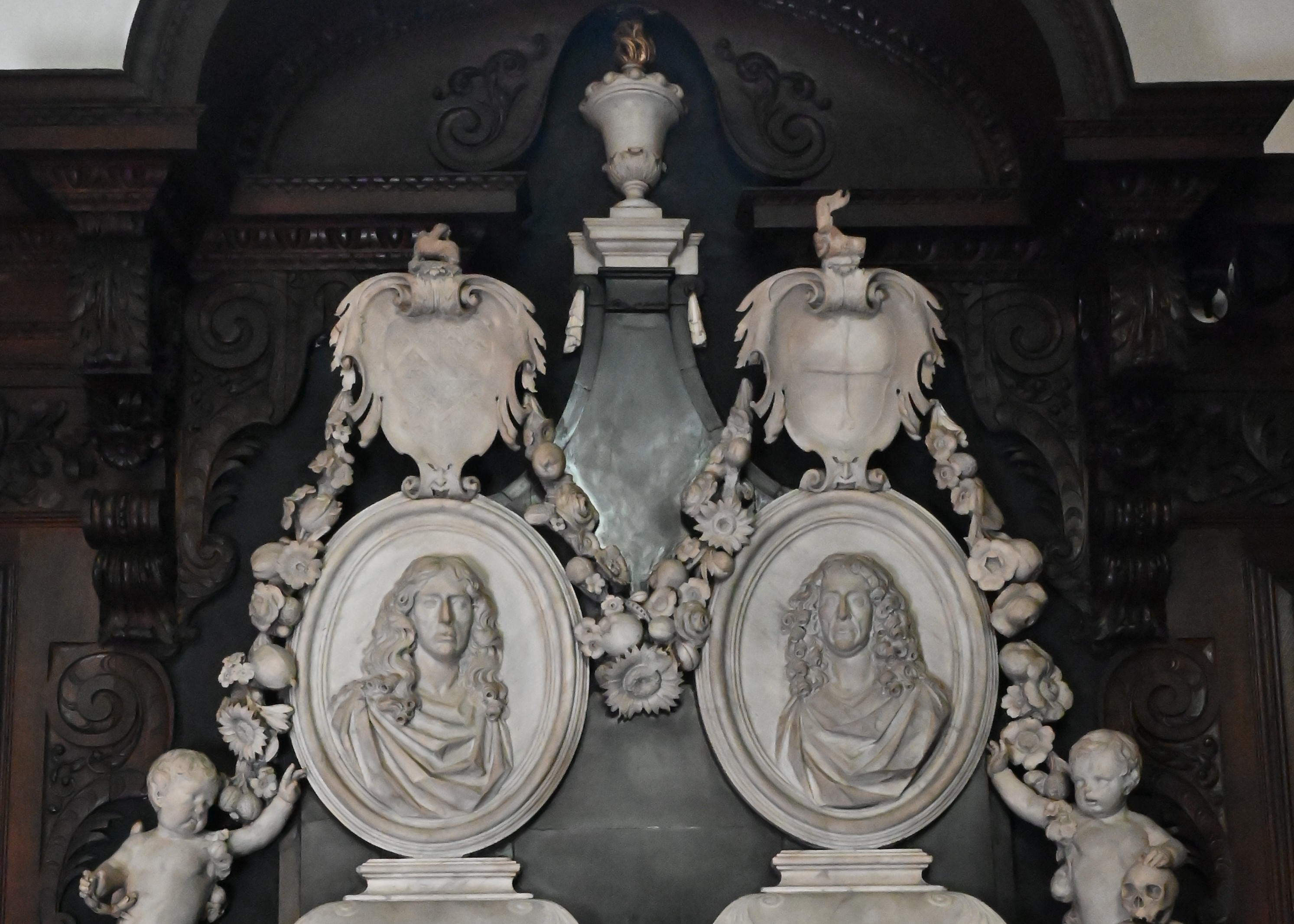 Detail of the Finch and Baines monument