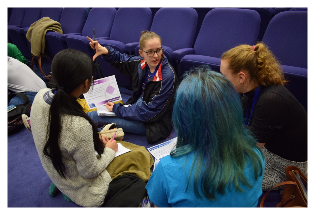 Group work at the Women in Maths residential Christ's College, Cambridge