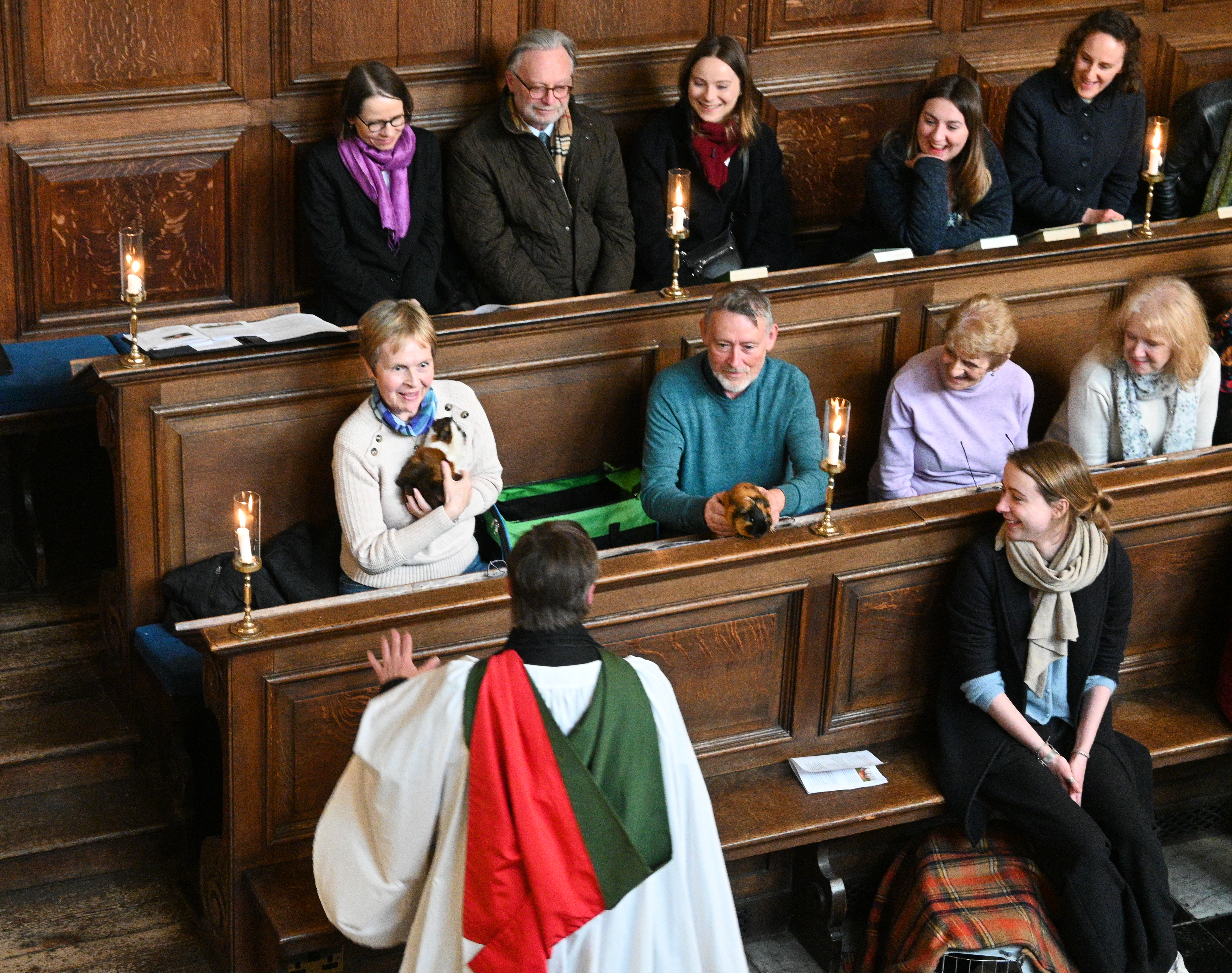 Blessing the Guinea Pigs!