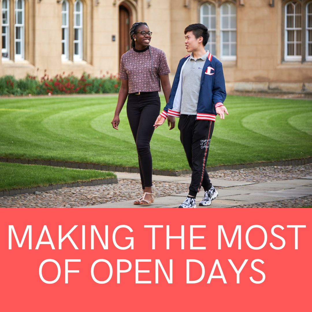 Making the most of open days poster