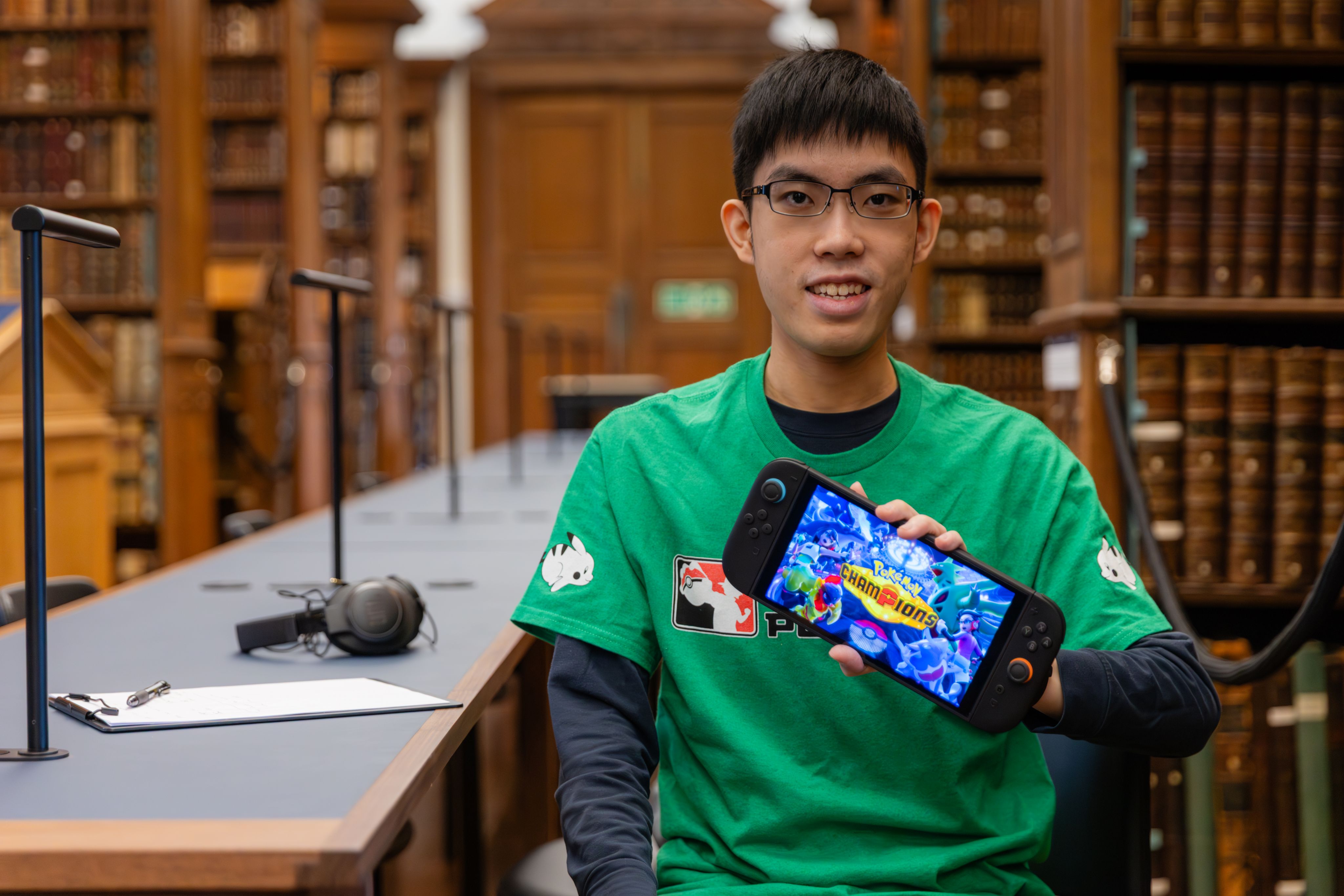 Headshot of Marcus Koh in Old Library