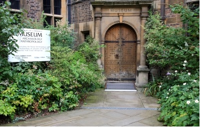 Door of the Museum of Anthropology and Archaeology in Cambridge