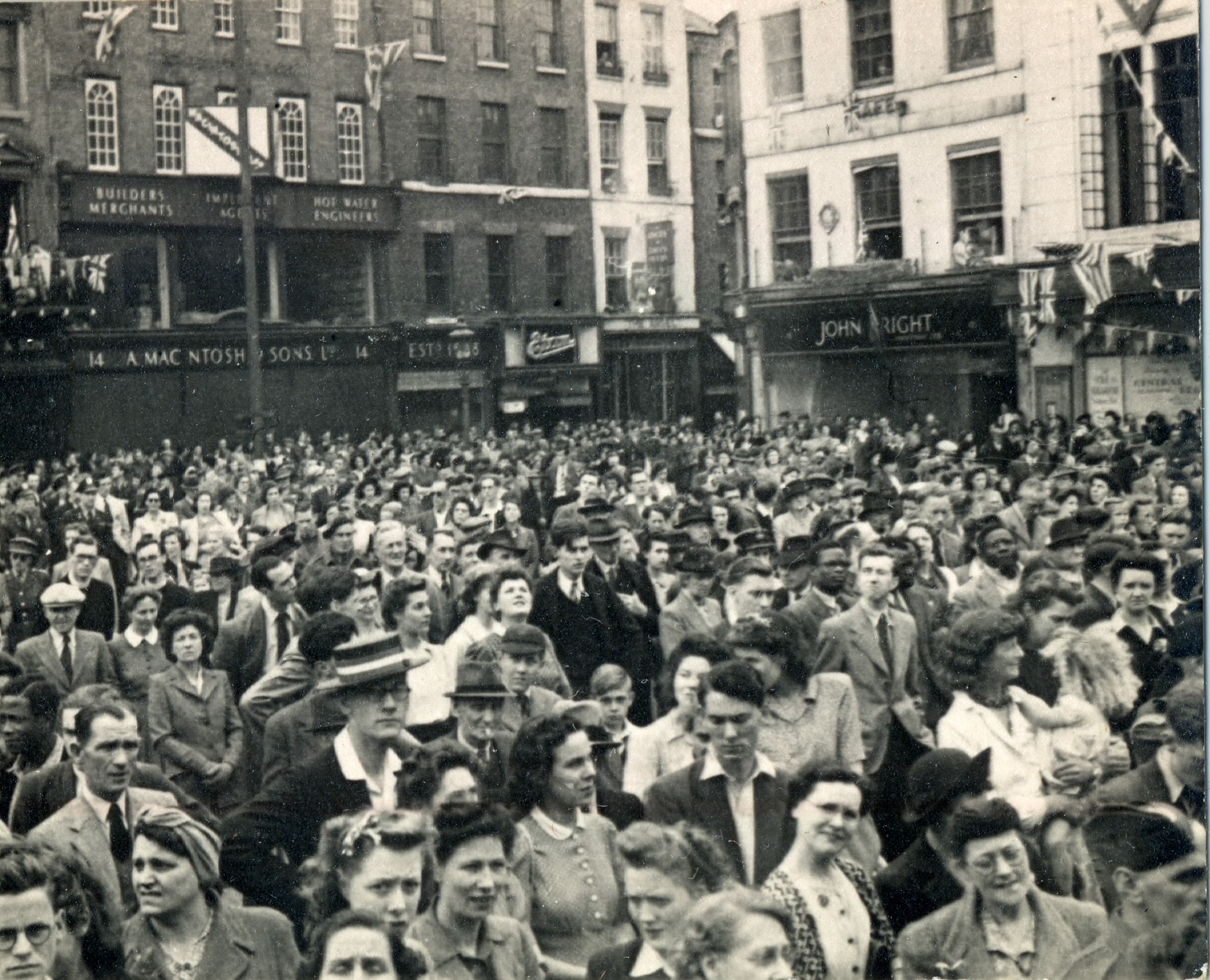 Crowds in a market square