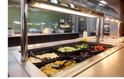 Salad and Vegetables in Upper Hall, Christ's College, Cambridge