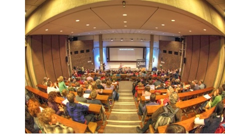 A lecture in the Babbage Lecture Theatre as part of the Cambridge University Science Festival.