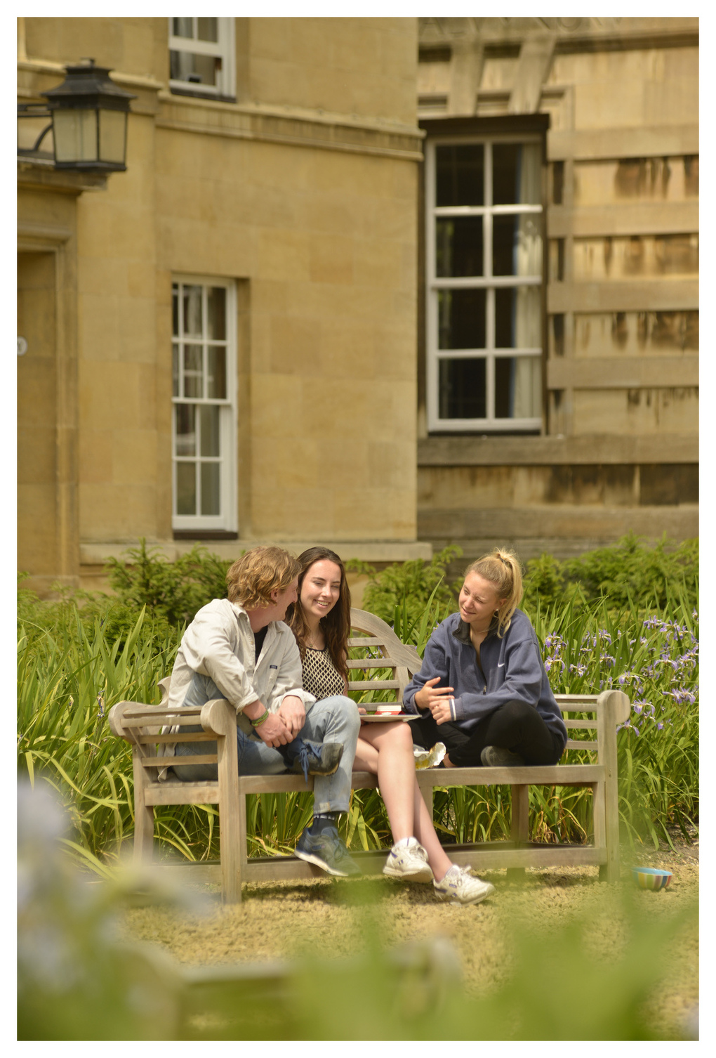 Students in Third Court at Christ's College, Cambridge