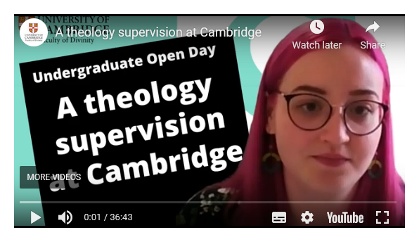 Female student and Theology Supervision title