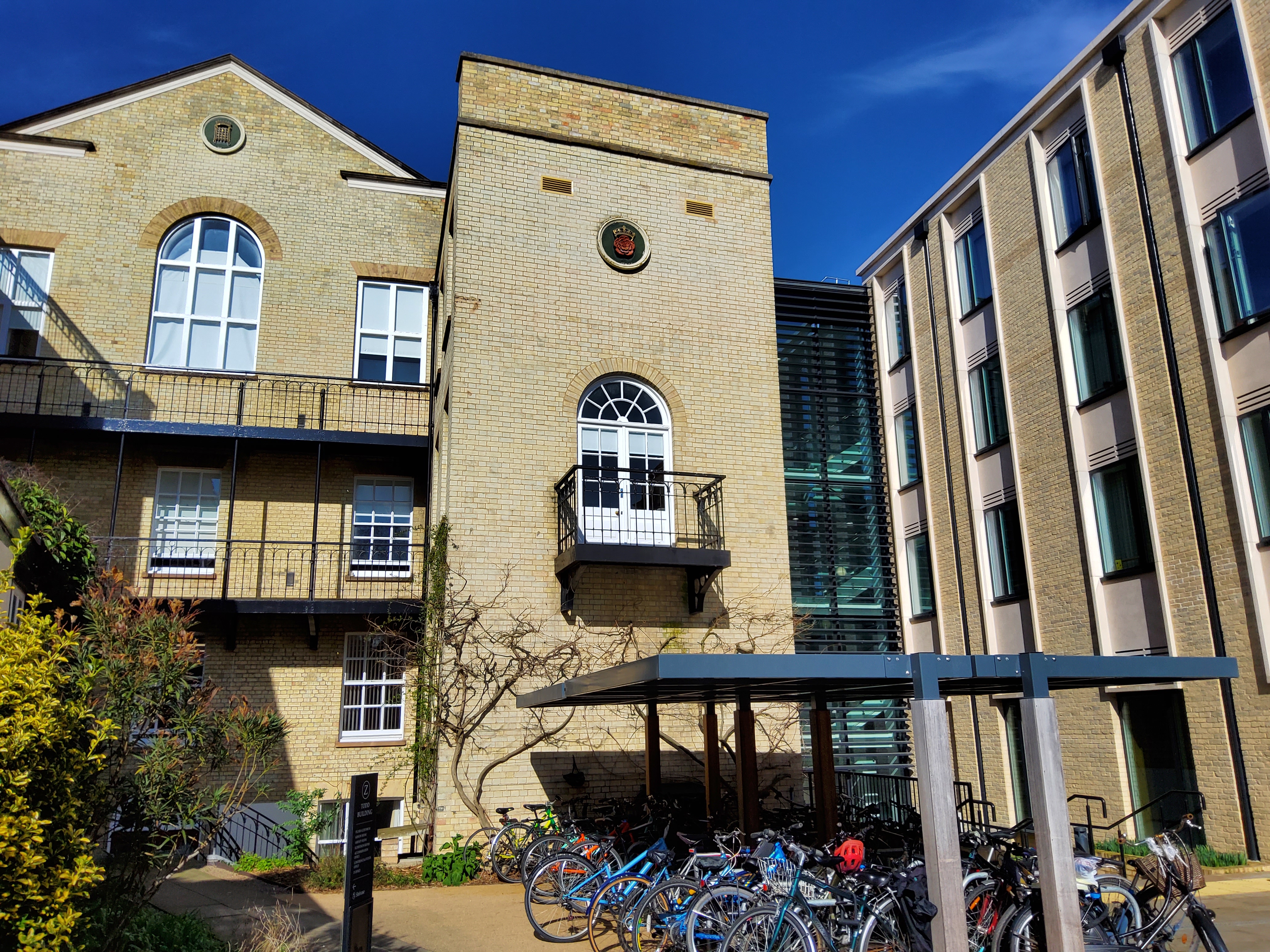 Todd Building joinint to Yusuf Hamied Court