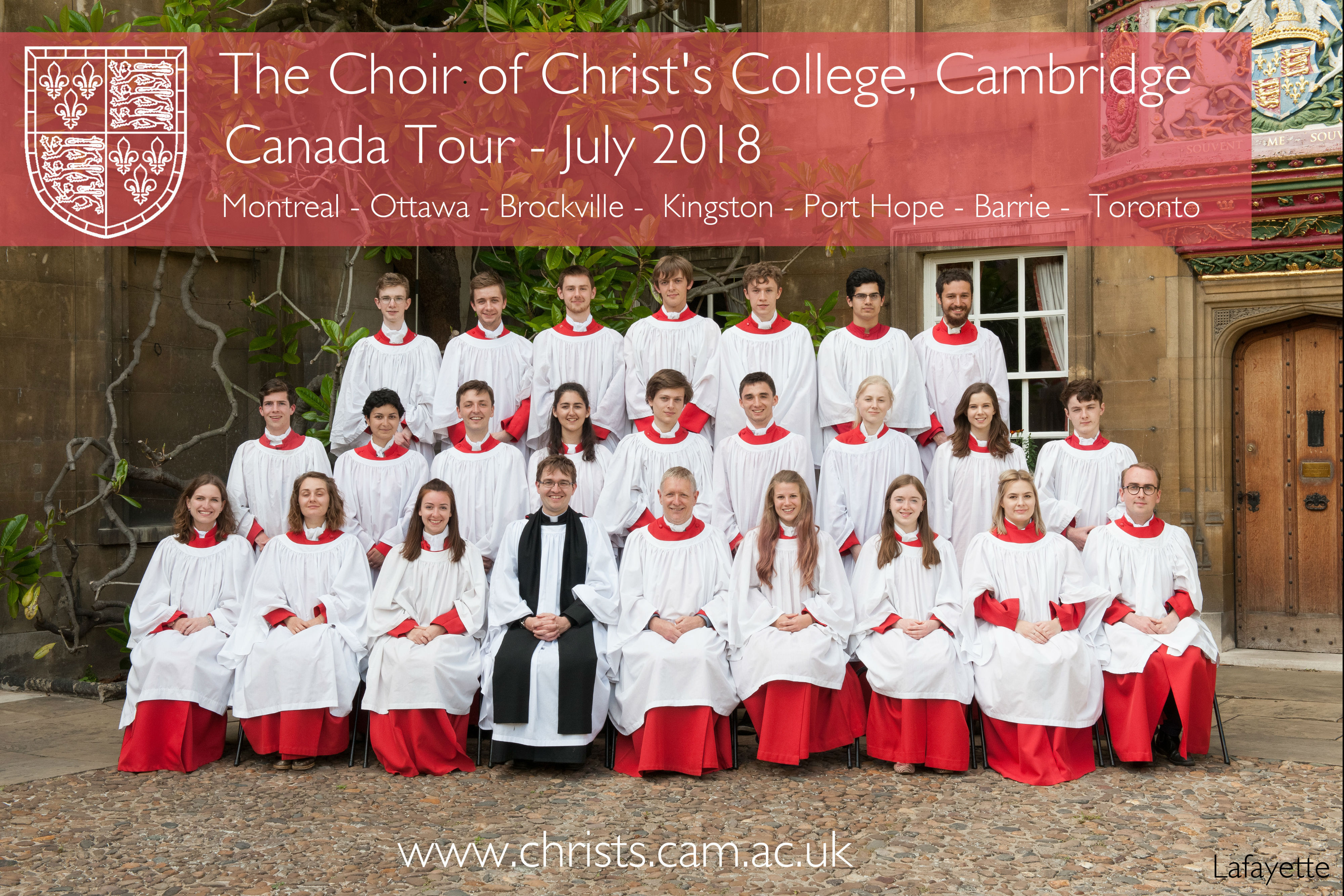If you have any queries about the tour, please email christschoir@gmail.com and one of our organisers will be in touch.