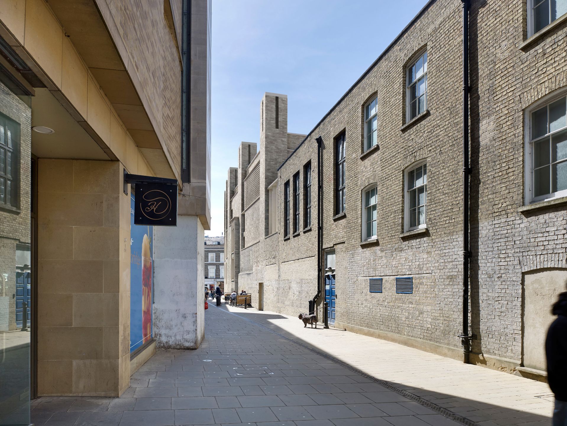 View of Christ's Lane from Christ's Pieces