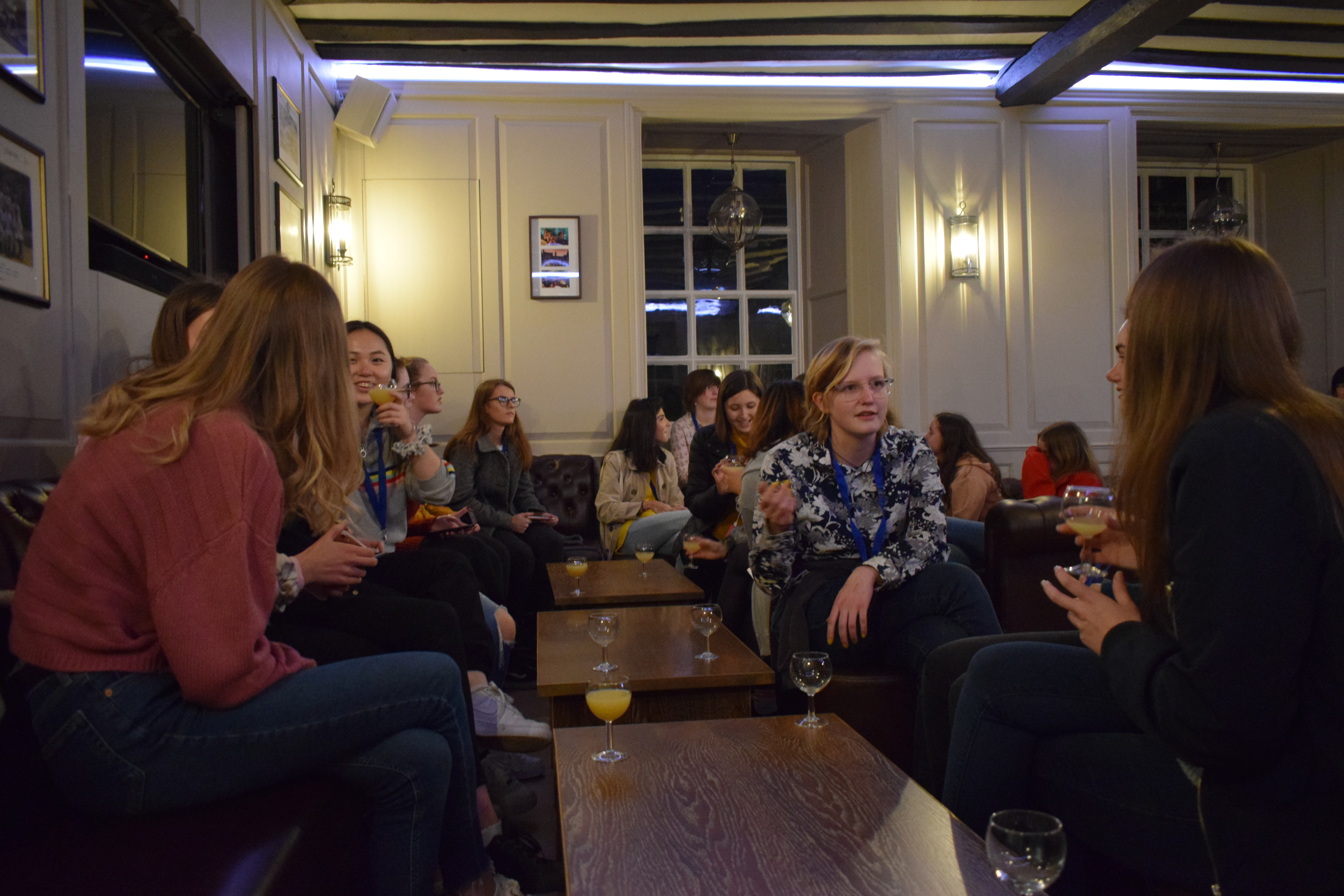 Women in Maths event participants chatting