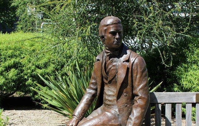 The Young Darwin sculpture in New Court. Photo credit: Sir Cam