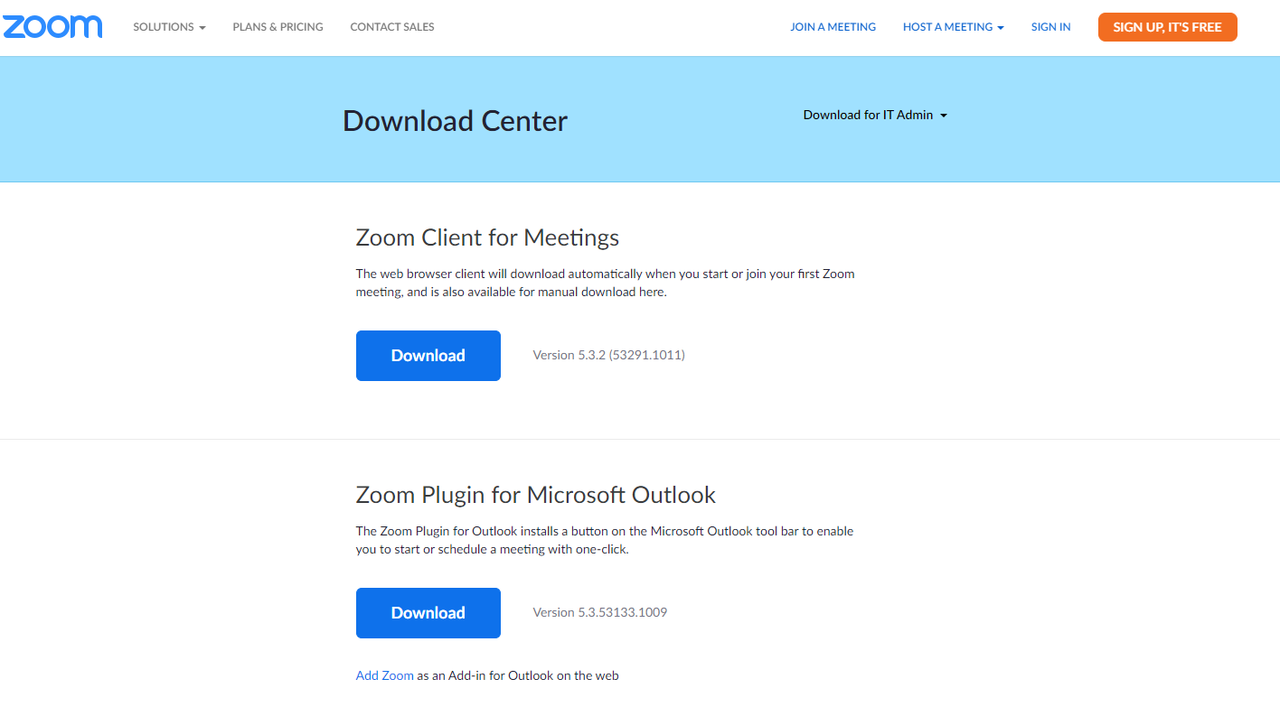 download zoom page