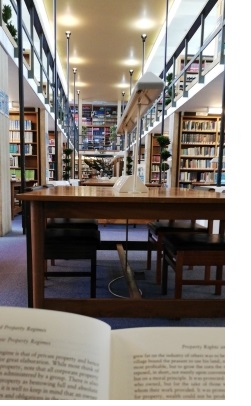 The Marshall Library in the Faculty of Economics at Cambridge University's Sidgewick Site.