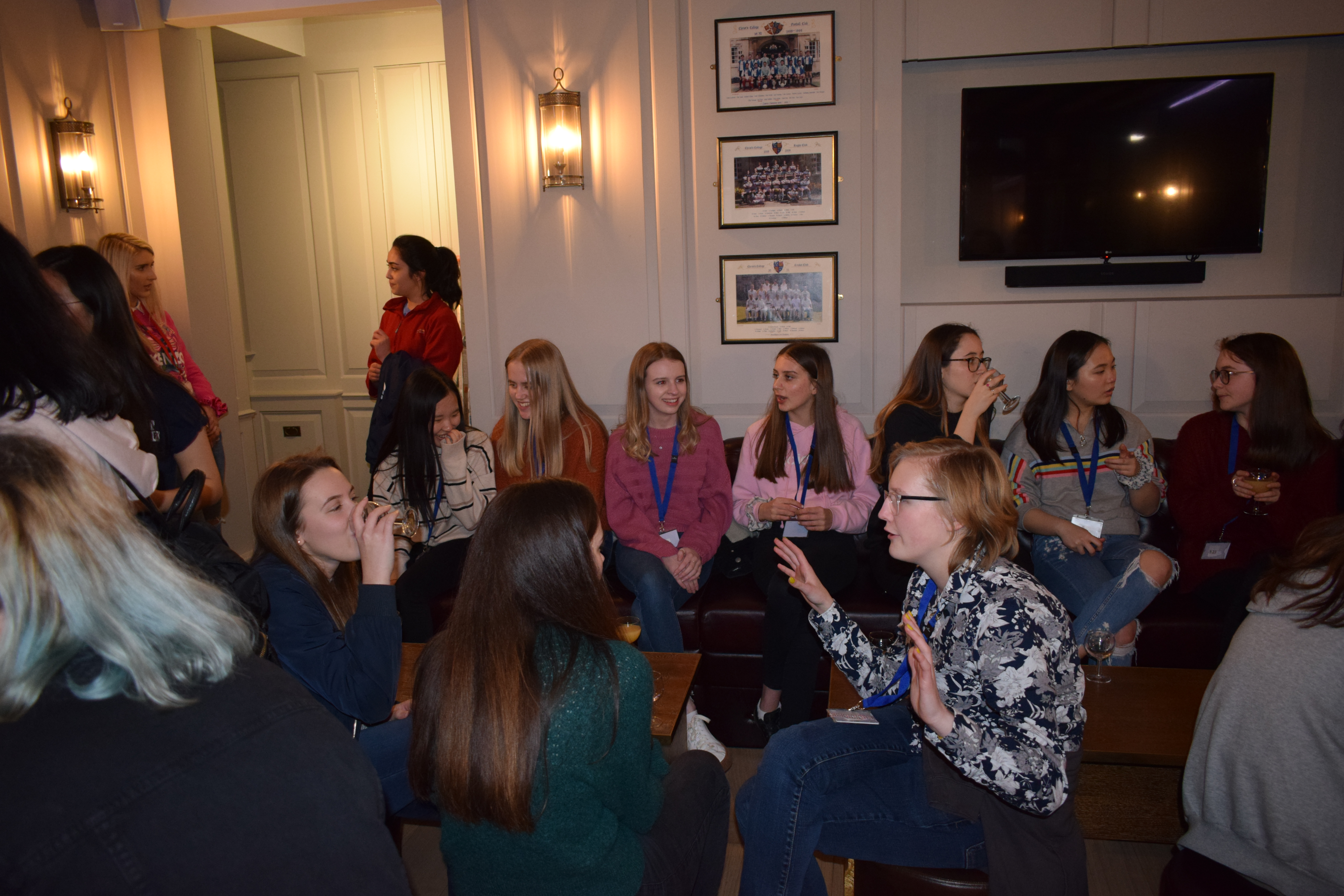 Women in Maths event participants chatting