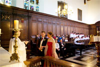 wedding in progress at the Chapel