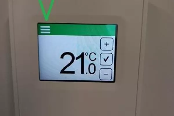 AC control menu selection