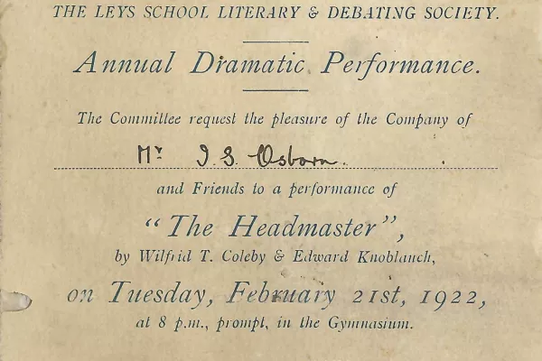 Invitation to a dramatic performance