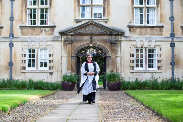 Dr Helen Orchard robed
